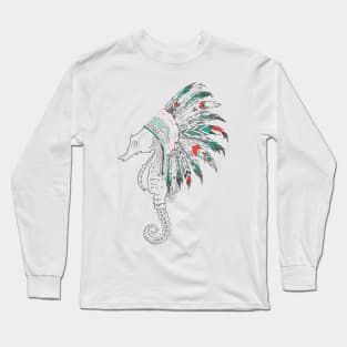 seahorse headdress Long Sleeve T-Shirt